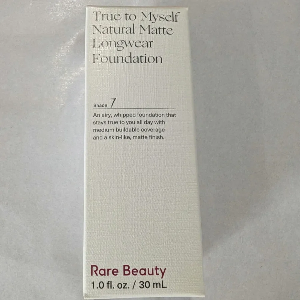 Rare Beauty True to Myself Natural Matte Foundation Shade 7 Light Warm 1.0 fl oz